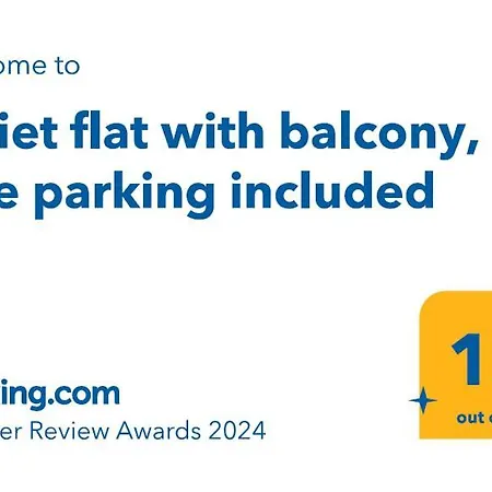 Quiet Flat With Balcony, Free Parking Included *